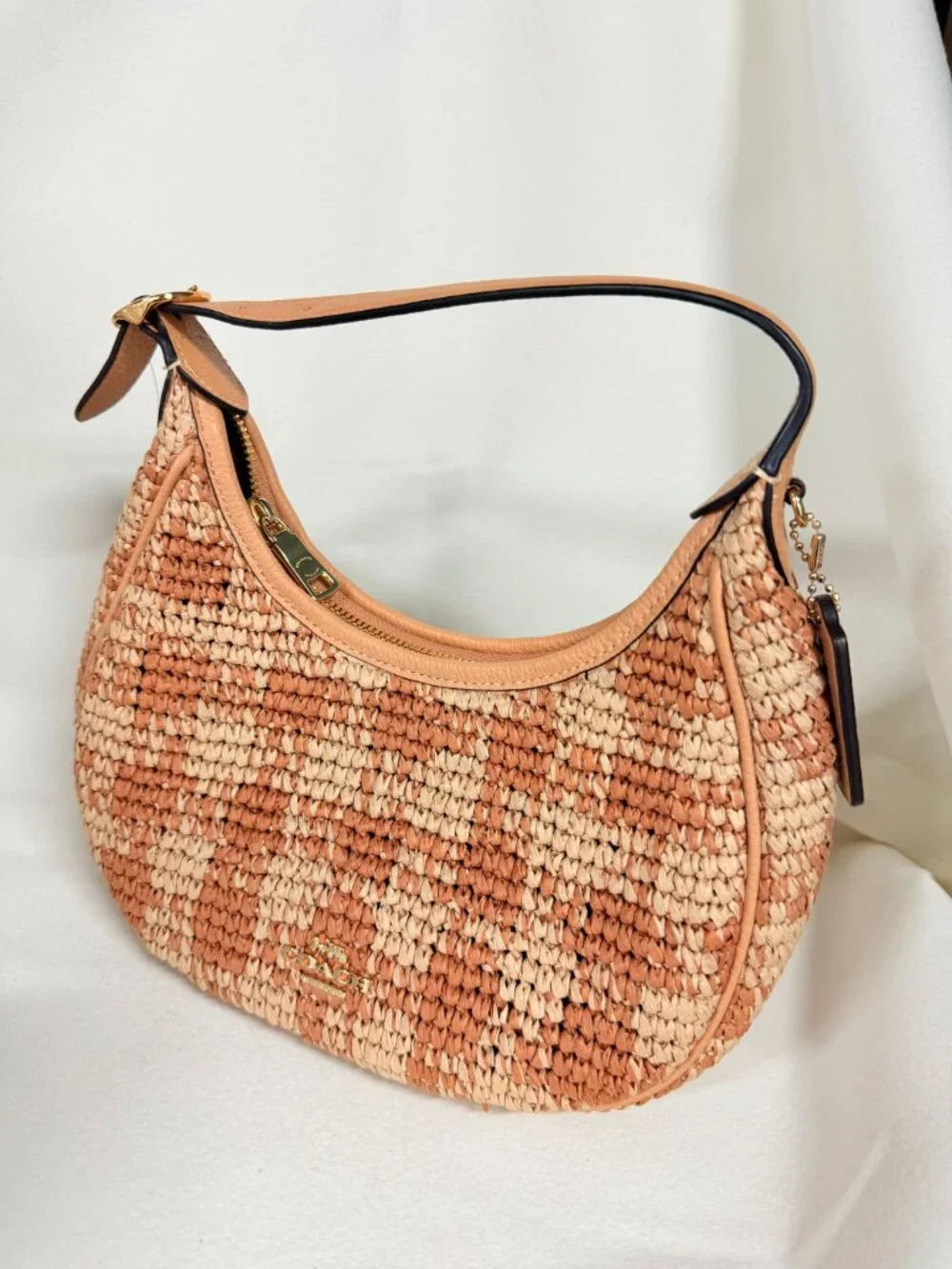 coach Emily Shoulder Bag With Gingham Print cen02